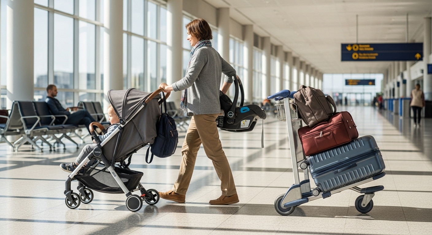 How to Travel With Car Seat and Stroller