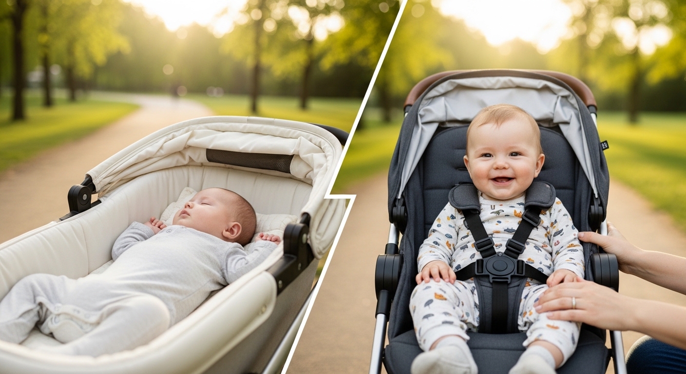 Switch from Bassinet to Stroller Seat